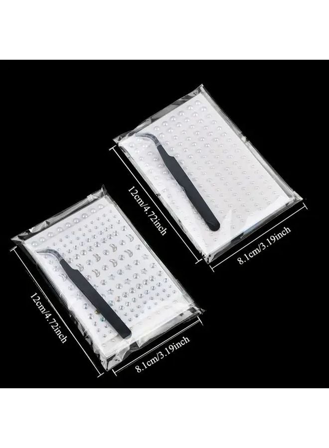 Set B Diamond Pearl Rhinestone Face Stickers Stage Makeup Tear Drill Jewelry - Image 2
